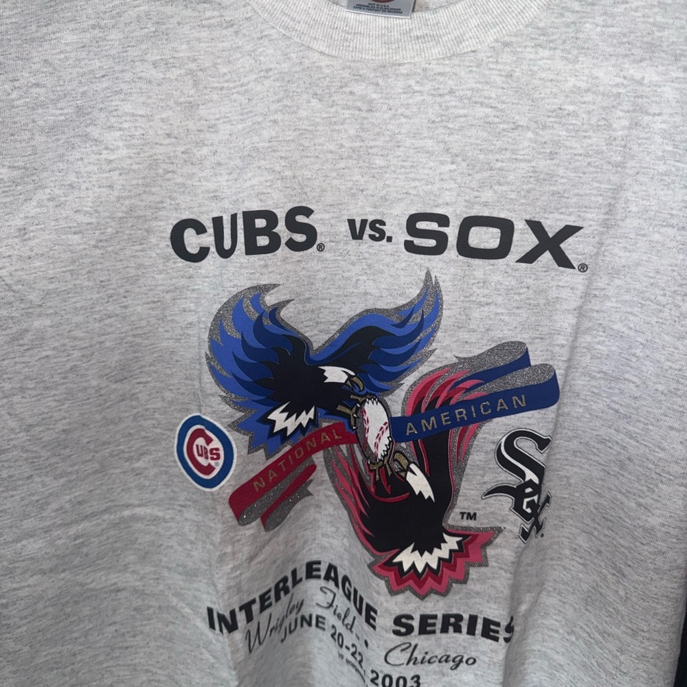 Delta Gray Cubs vs. Sox Long Sleeve Tee
